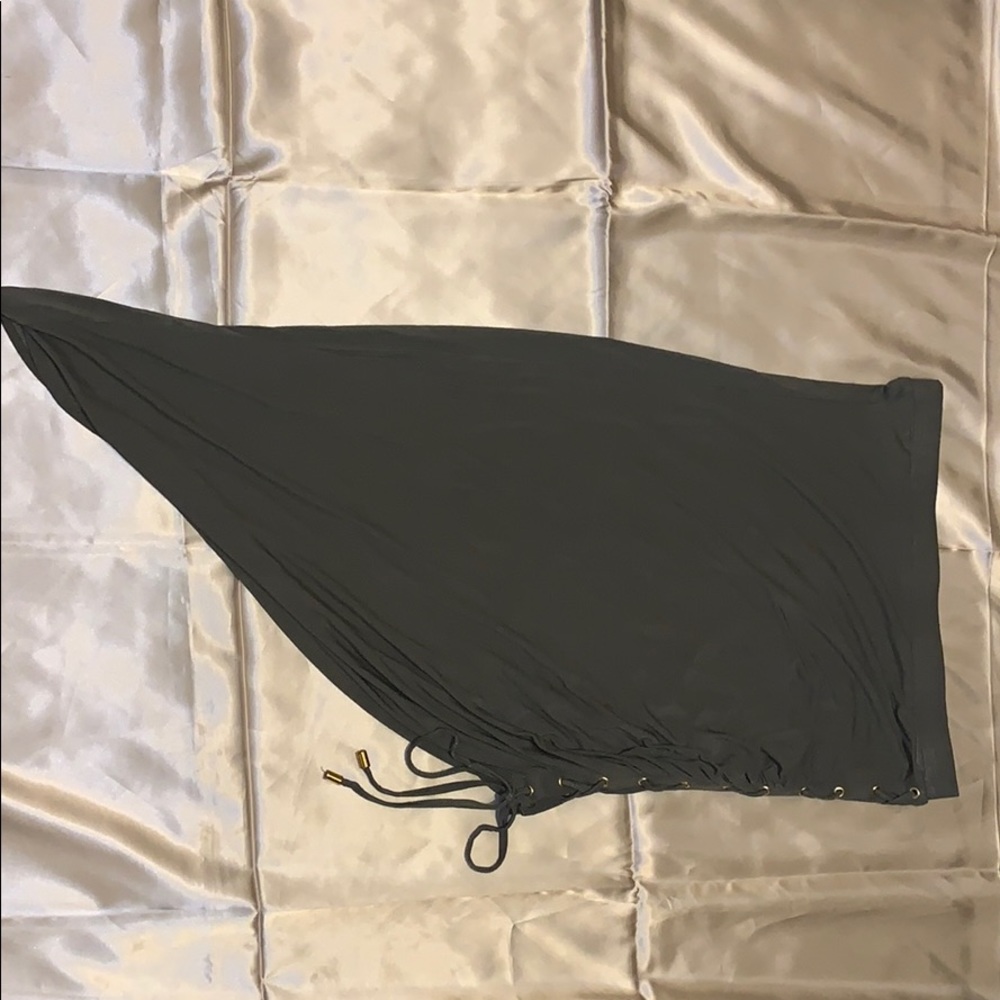 Olive green skirt